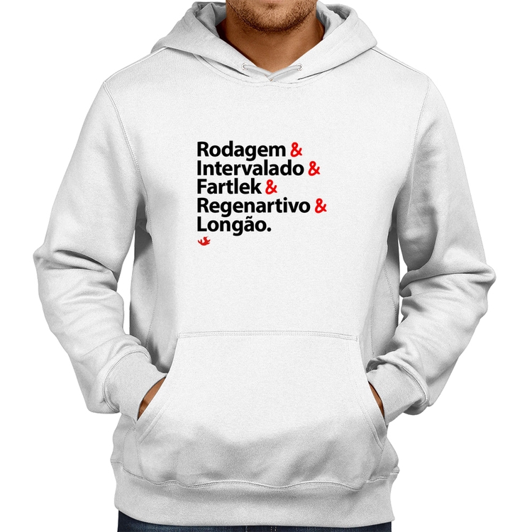 Moletom Treinos de Corrida - Branco