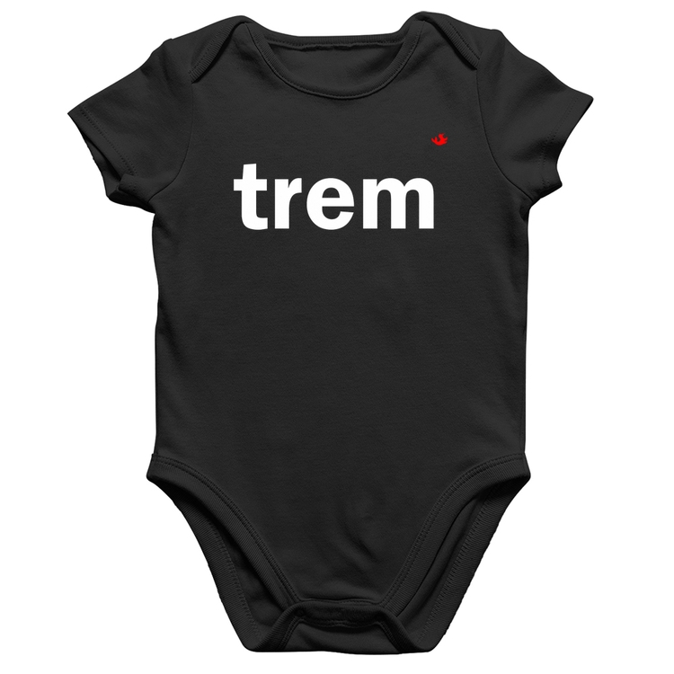Body Bebê Algodão Trem