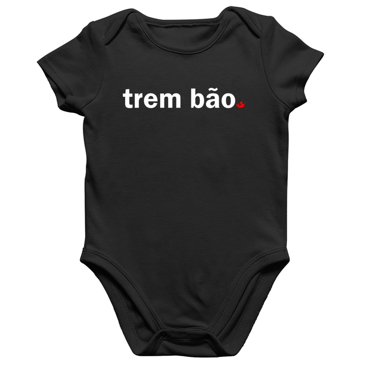 Body Bebê Algodão Trem bão