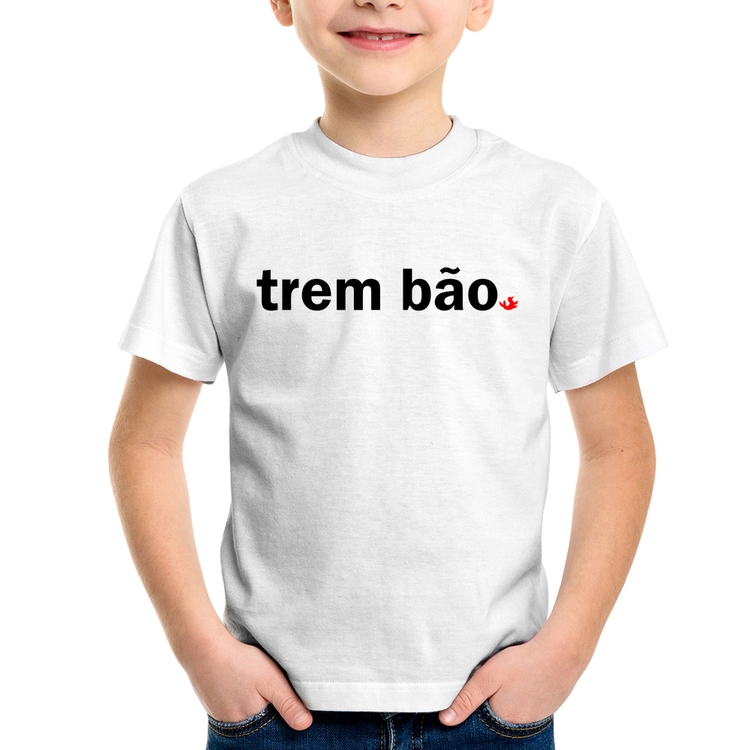 Camiseta Infantil Trem bão
