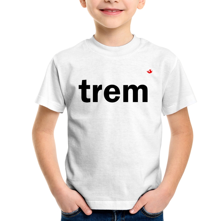 Camiseta Infantil Trem