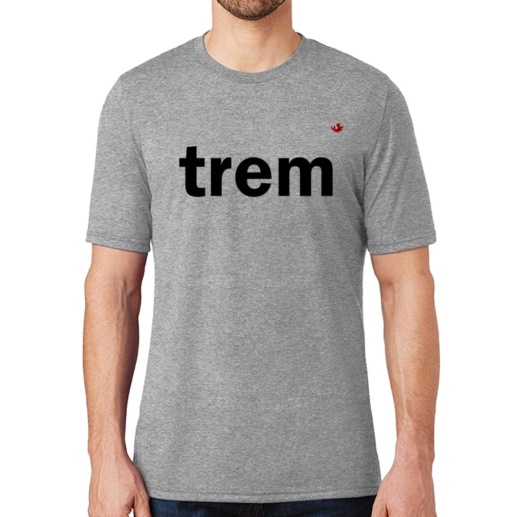 Camiseta Trem - Cinza