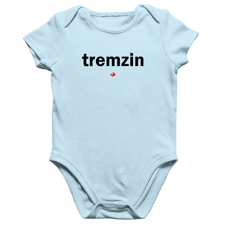 Body Bebê Algodão Tremzin - Azul Bebê