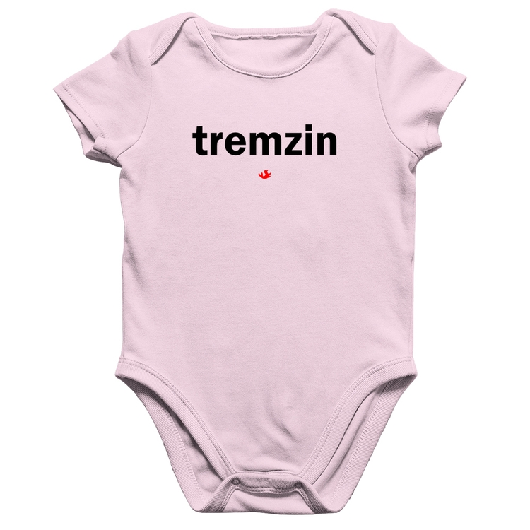 Body Bebê Algodão Tremzin - Rosa Bebê