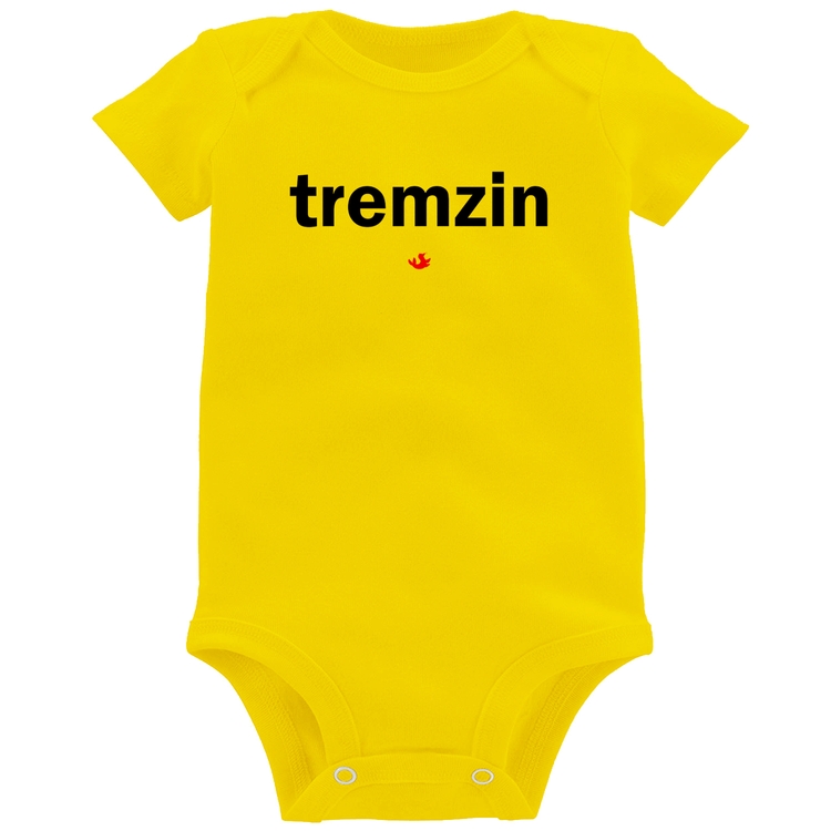 Body Bebê Tremzin - Amarelo