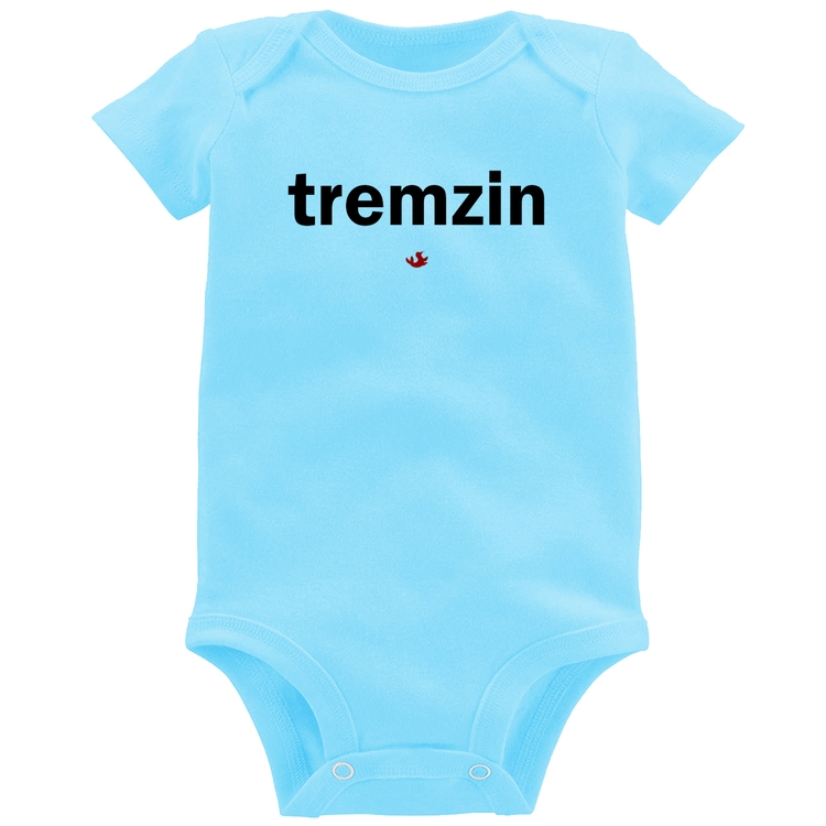 Body Bebê Tremzin - Azul Bebê