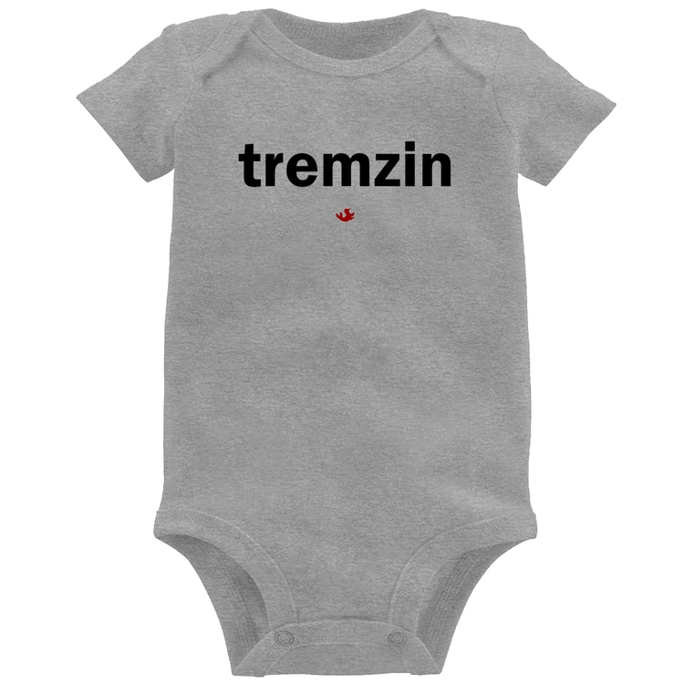 Body Bebê Tremzin - Cinza