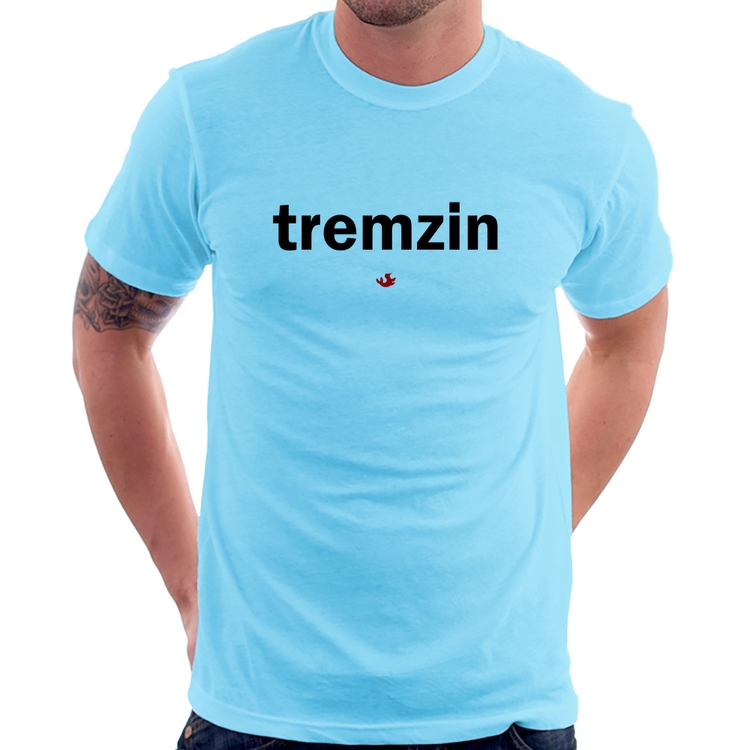 Camiseta Tremzin - Azul Bebê
