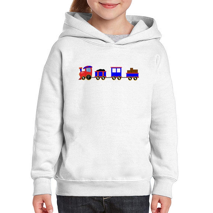 Moletom Infantil Trenzinho Azul