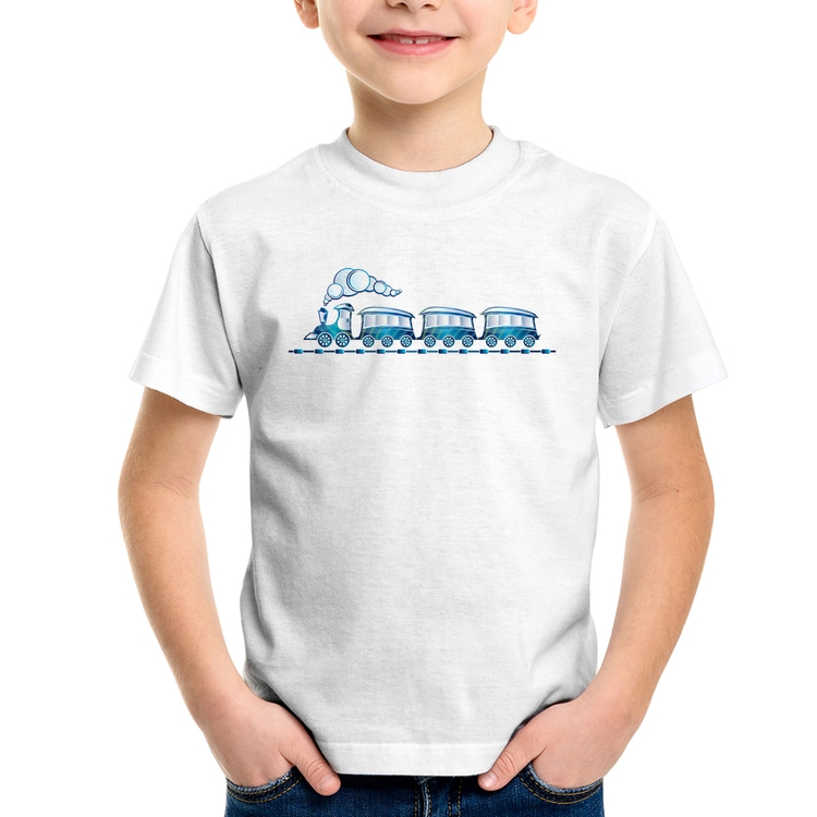 Camiseta Infantil Trenzinho Brinquedo