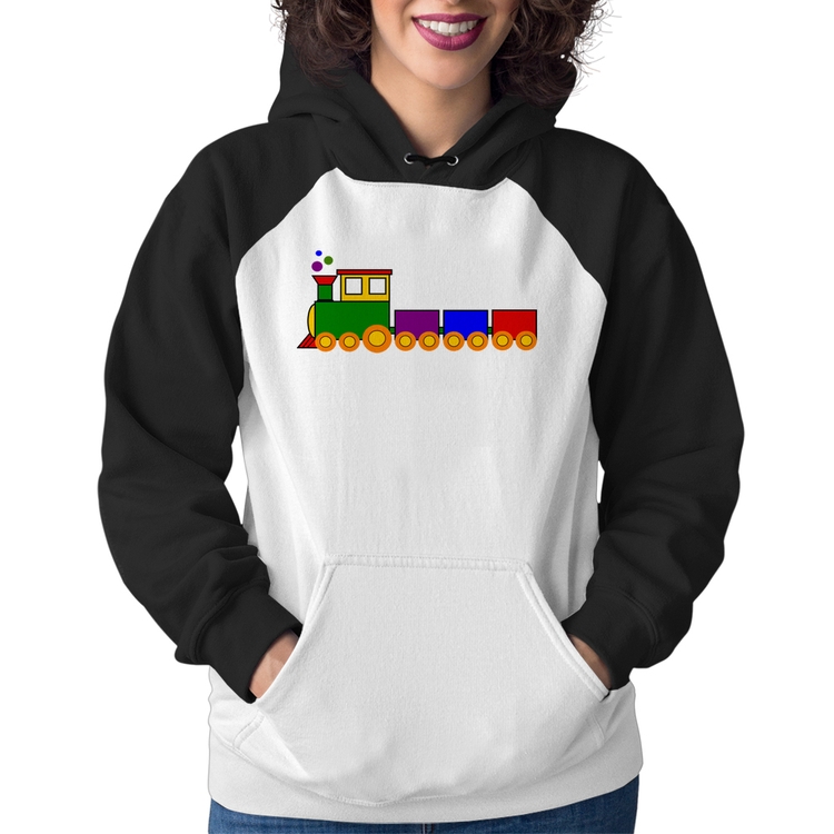 Moletom Feminino Trenzinho Colorido