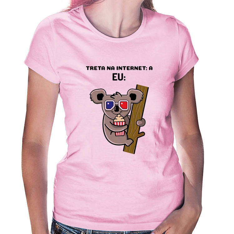 Baby Look Treta na internet: A - Rosa Bebê