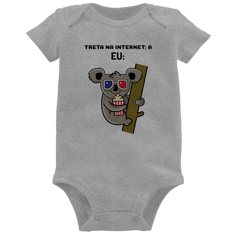 Body Bebê Treta na internet: A - Cinza
