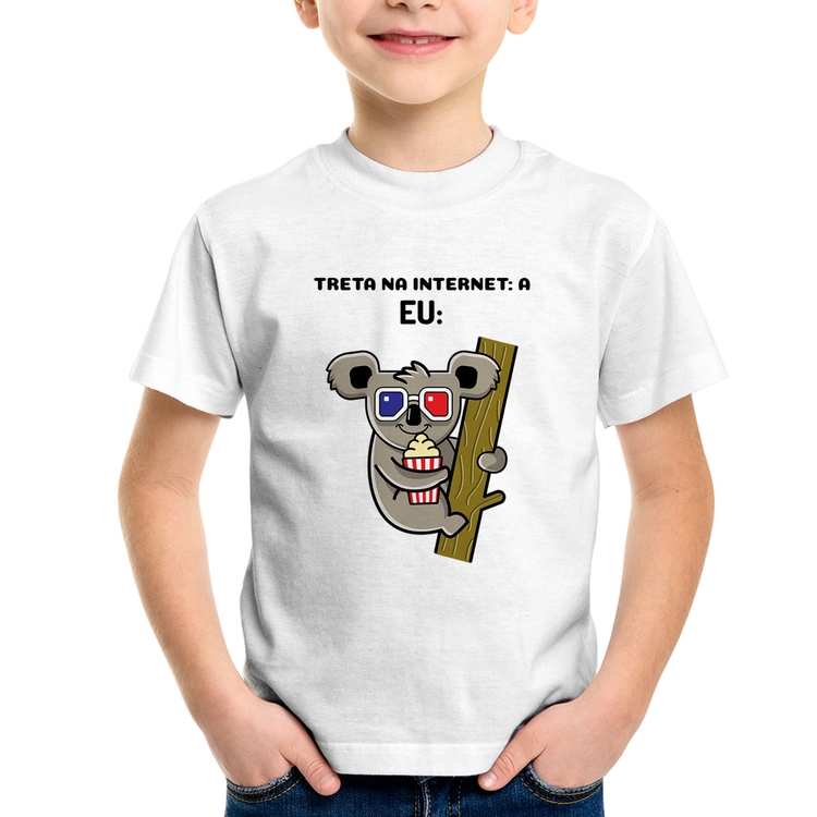 Camiseta Infantil Treta na internet: A
