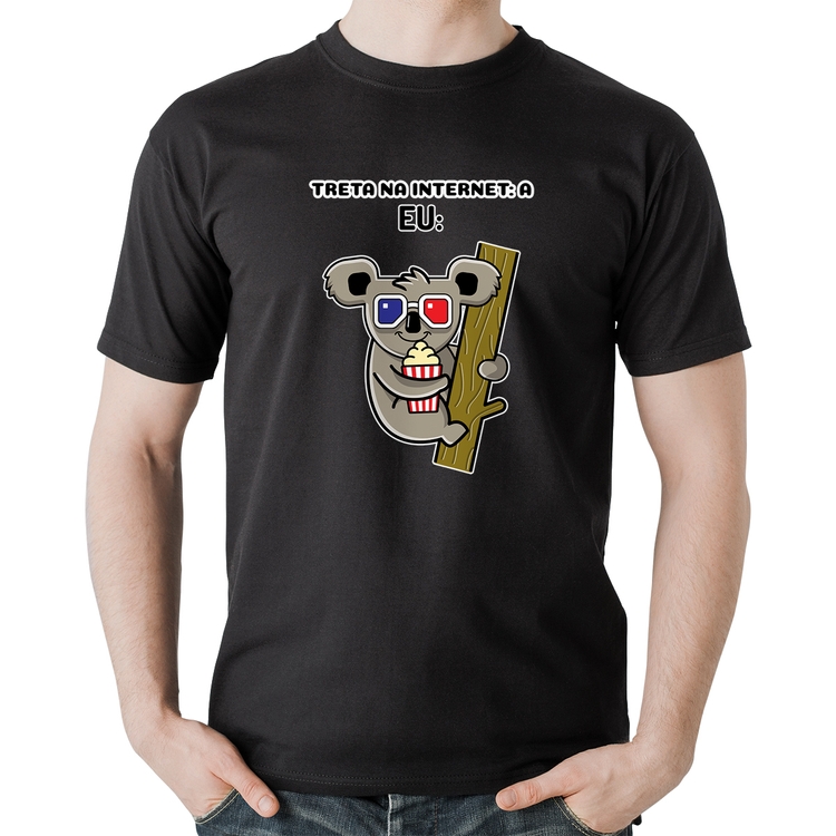 Camiseta Algodão Treta na internet: A