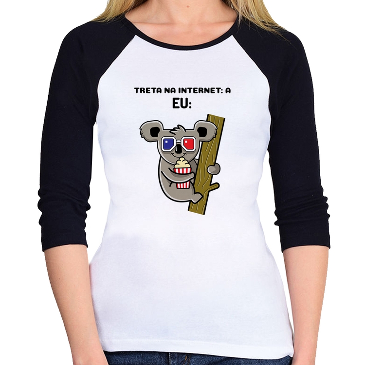 Baby Look Raglan Treta na internet: A Manga 3/4
