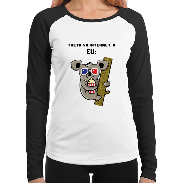 Baby Look Raglan Treta na internet: A Manga Longa