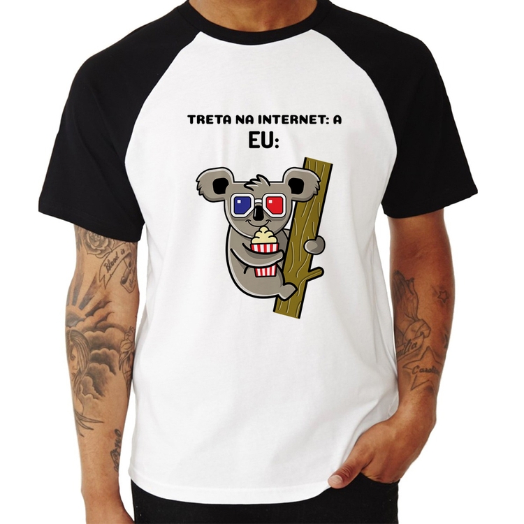 Camiseta Raglan Treta na internet: A