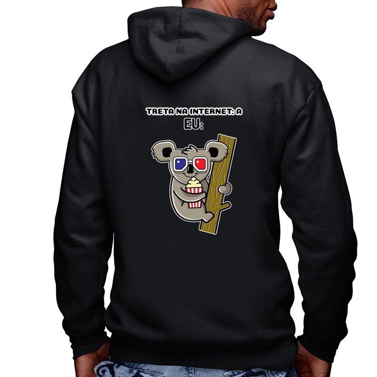 Blusa Moletom Treta na internet: A Masculina com Capuz e Zíper