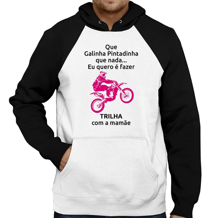 Moletom Trilha com a mamãe (moto rosa)