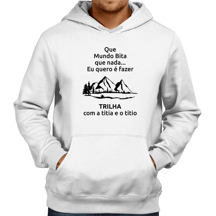 Moletom Trilha com a titia e o titio Trekking - Branco