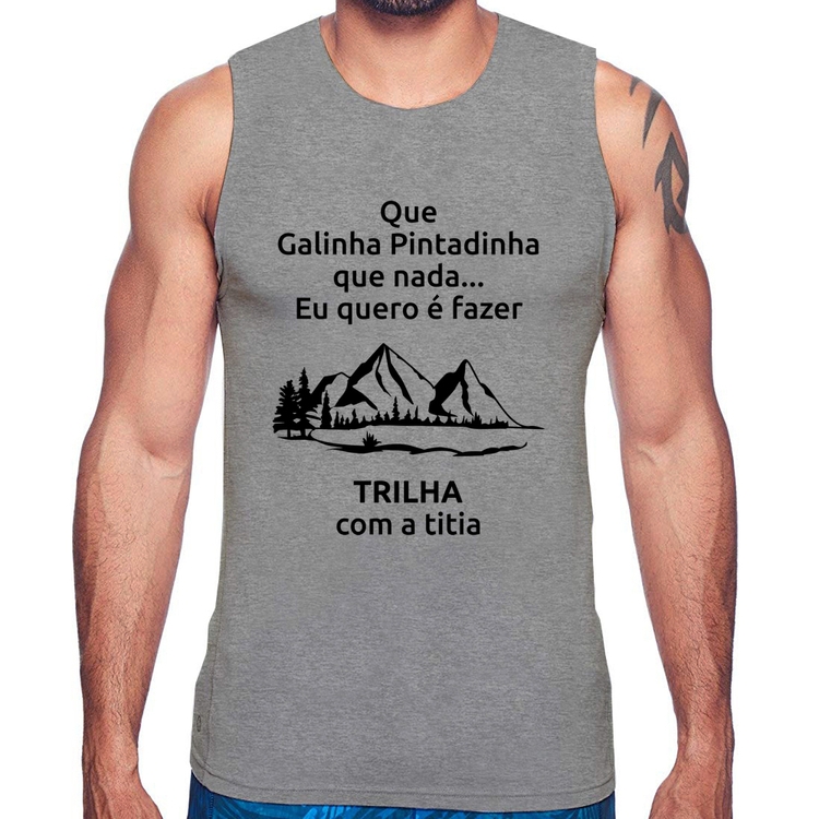 Regata Trilha com a titia Trekking - Cinza