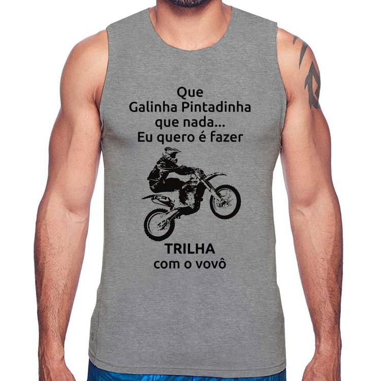 Regata Trilha com o vovô - Cinza