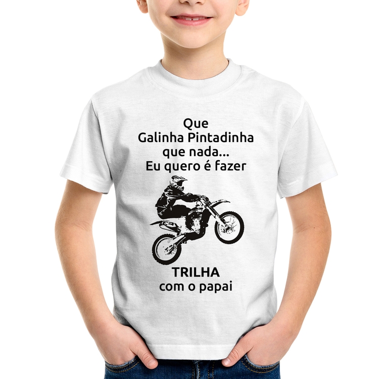 Camiseta Infantil Trilha com o papai