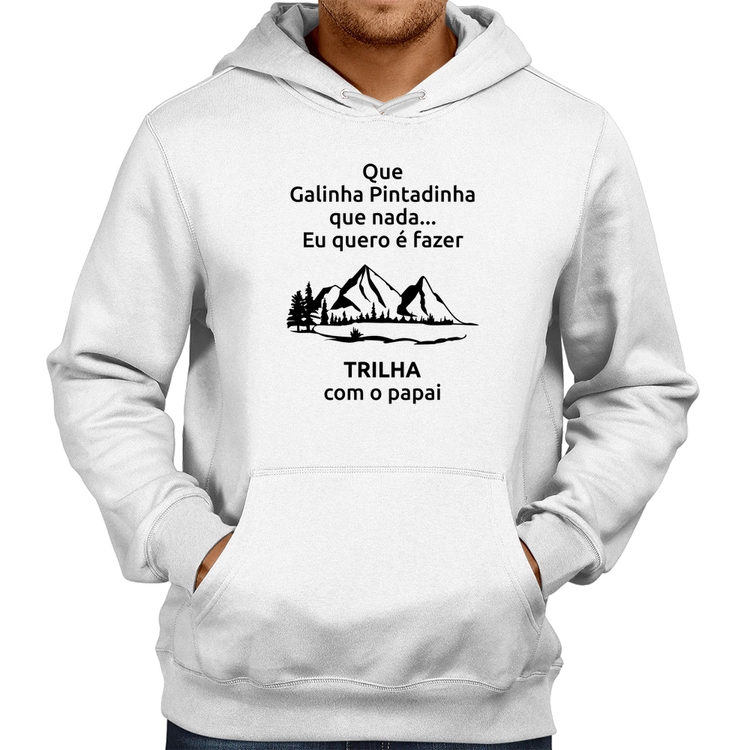 Moletom Trilha com o papai Trekking - Branco