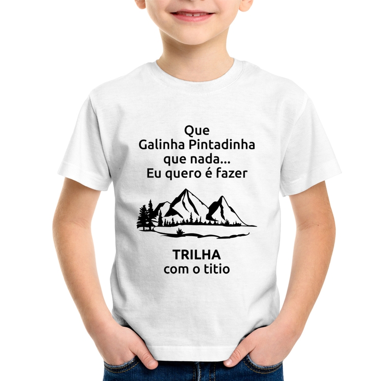 Camiseta Infantil Trilha com o titio Trekking
