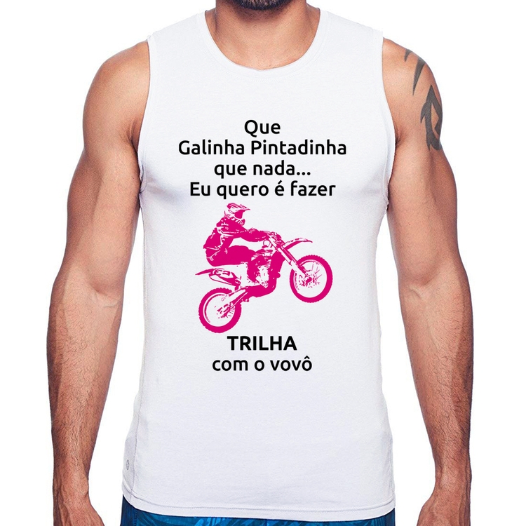 Regata Trilha com o vovô (moto rosa)