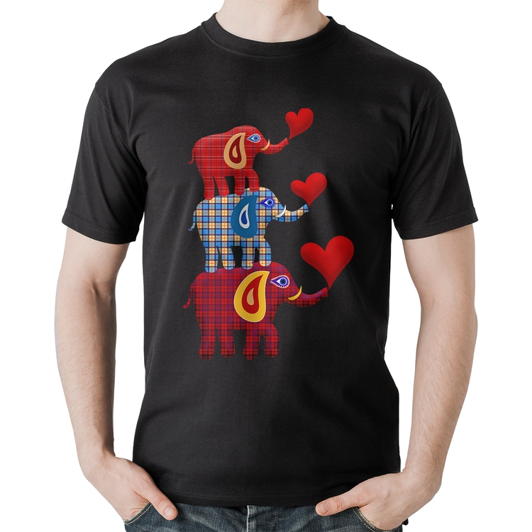 Camiseta Algodão Trio Elefantes 