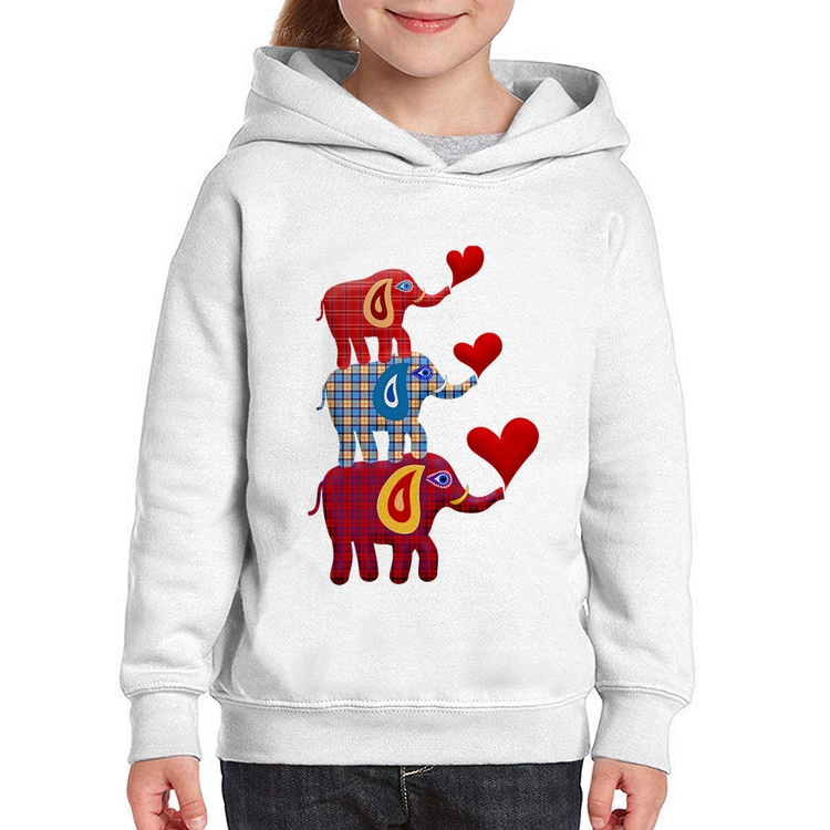 Moletom Infantil Trio Elefantes 