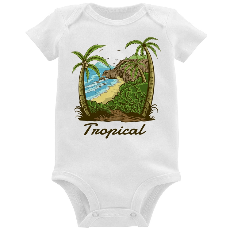 Body Bebê Tropical Beach
