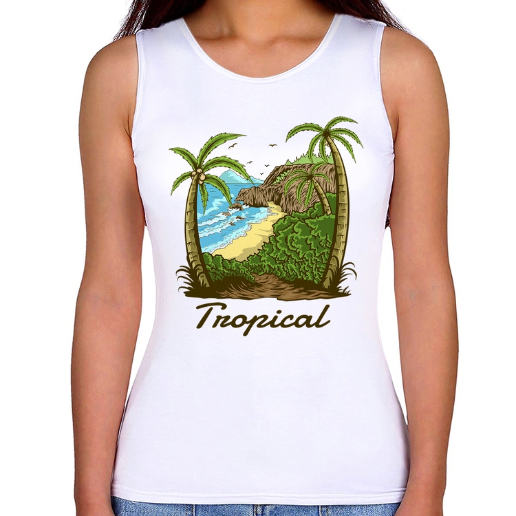 Regata Feminina Tropical Beach