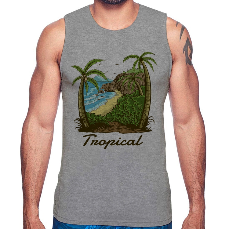 Regata Tropical Beach - Cinza