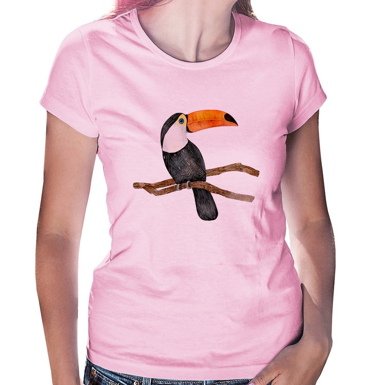 Baby Look Tucano - Rosa Bebê