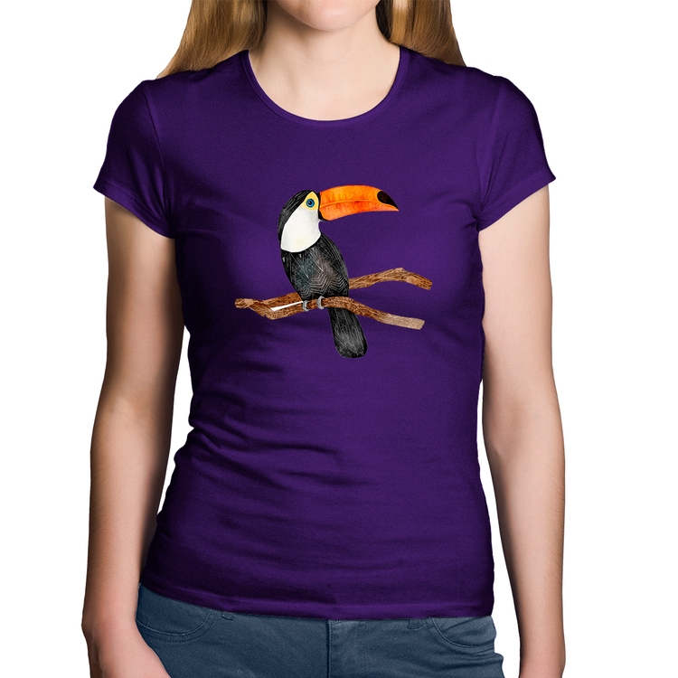 Baby Look Algodão Tucano - Roxa