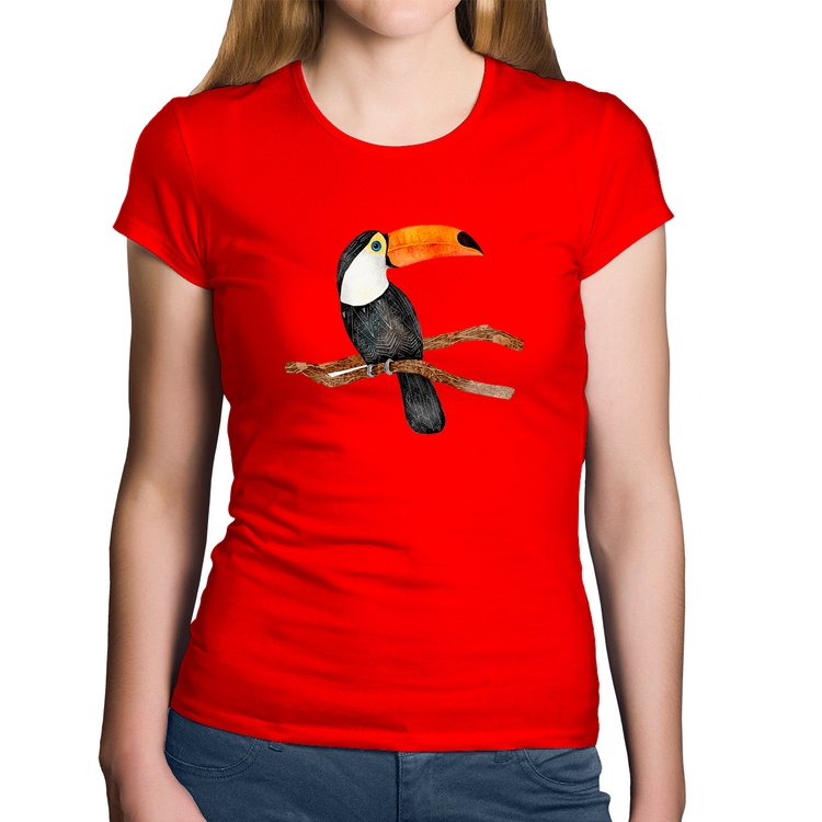 Baby Look Algodão Tucano - Vermelha