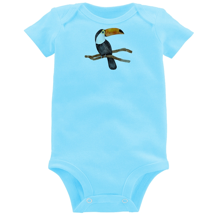 Body Bebê Tucano - Azul Bebê