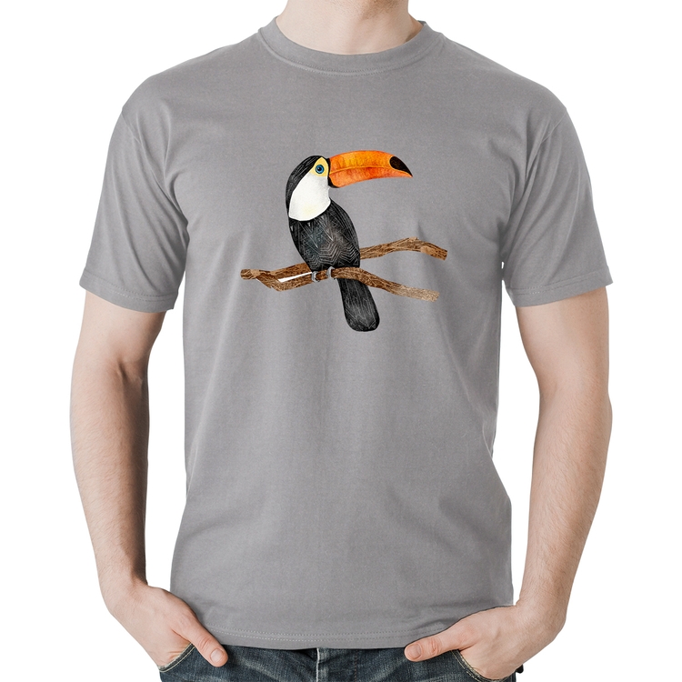 Camiseta Algodão Tucano - Cinza