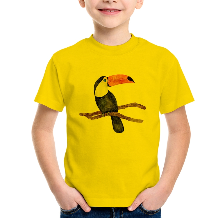 Camiseta Infantil Tucano - Amarela