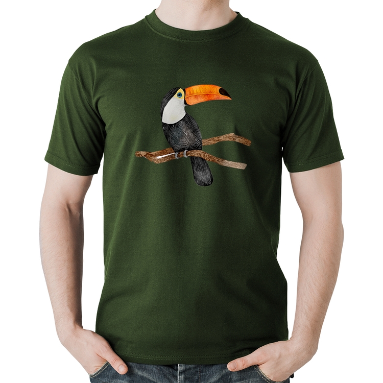 Camiseta Algodão Tucano - Musgo