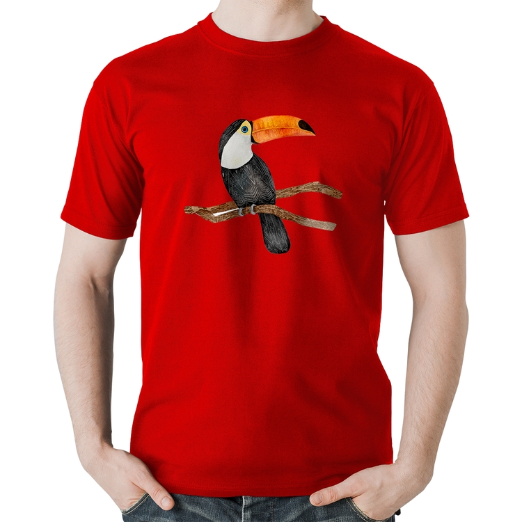 Camiseta Algodão Tucano - Vermelha