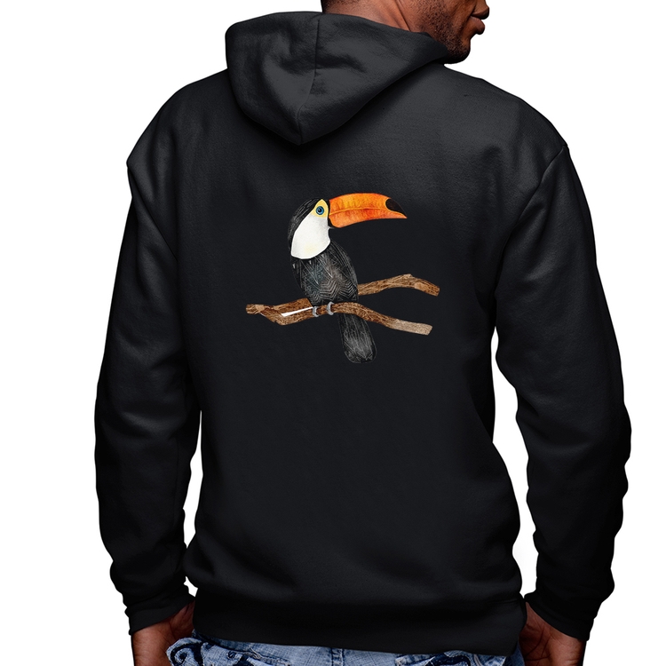 Blusa Moletom Tucano Masculina com Capuz e Zíper