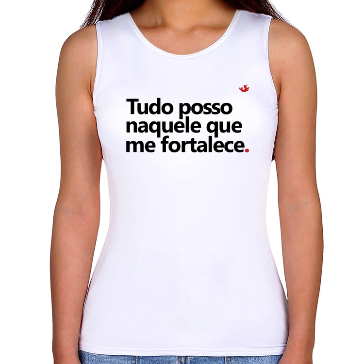 Regata Feminina Tudo posso naquele que me fortalece