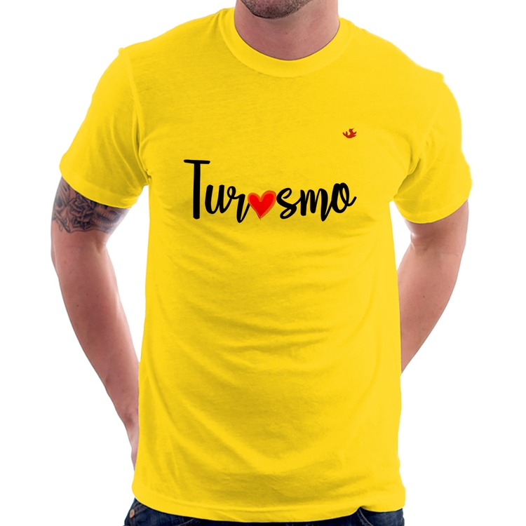 Camiseta Turismo por amor - Amarela