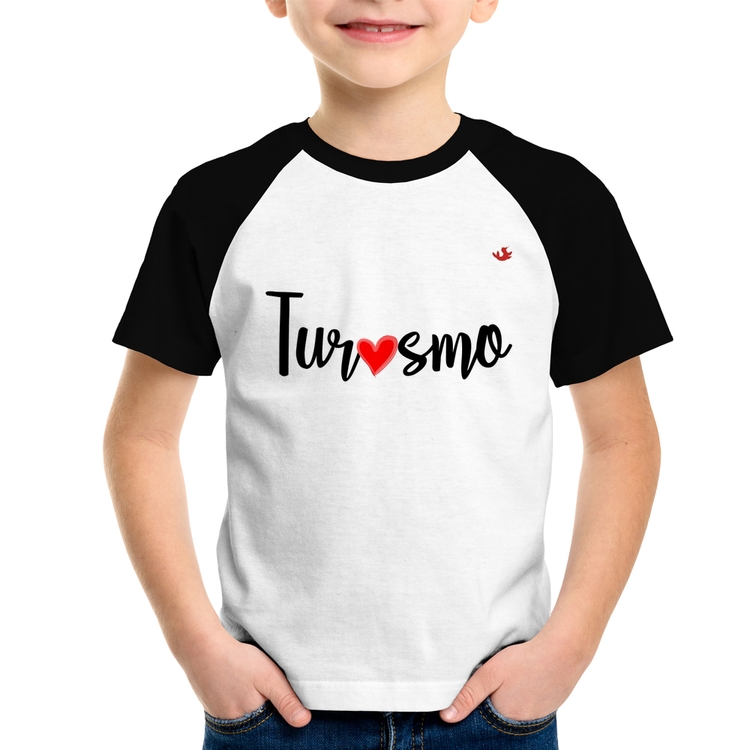Camiseta Raglan Infantil Turismo por amor