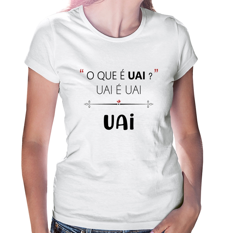 Camiseta Baby Look Feminina Frases Trem Bão - Minas Gerais - Gíria Mineira  - Frases Divertida e Engraçada (Branco, P)