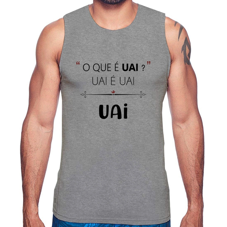 Regata Uai é uai, uai - Cinza
